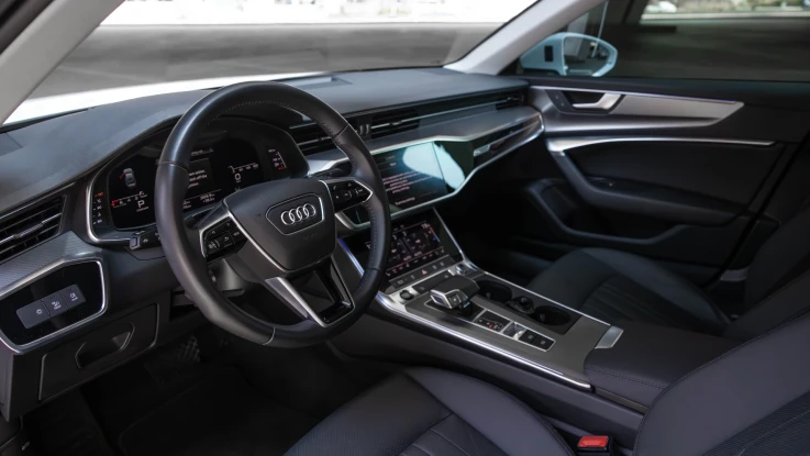 OUDI A6 2024 WHITE RENTAL IN DUBAI - undefined
